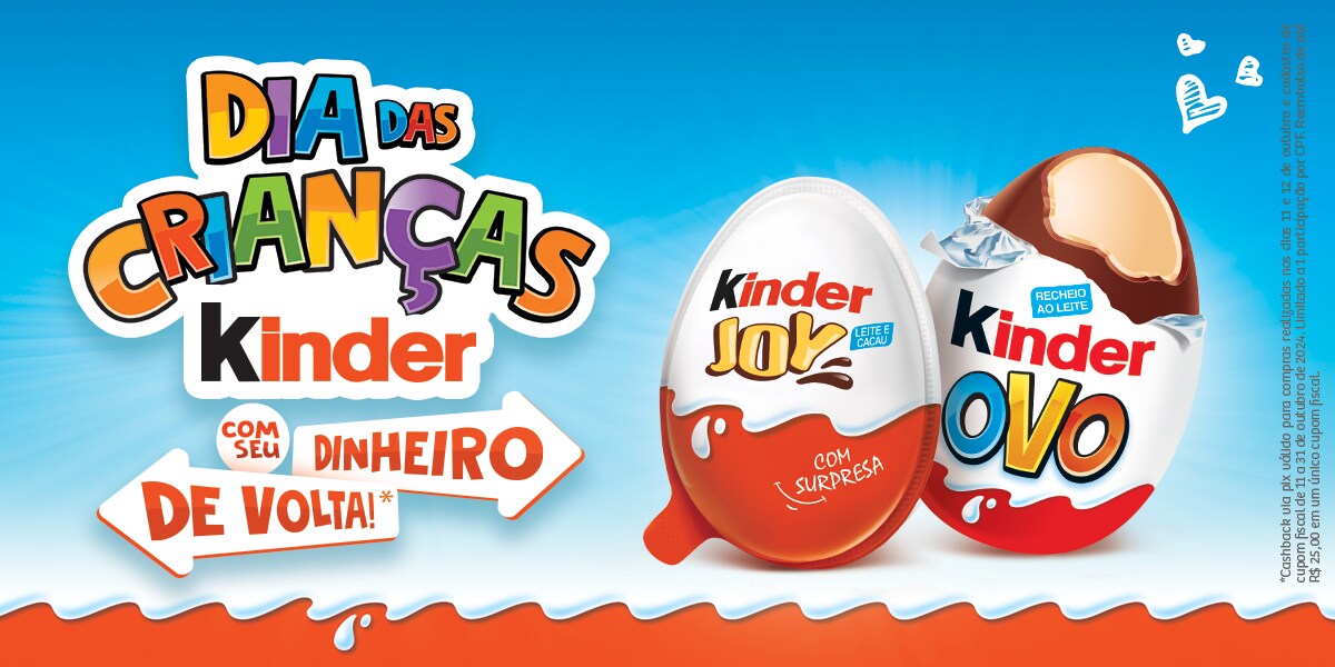 Kinder® anuncia nova campanha para o Dia das Crianças e oferece 100 de