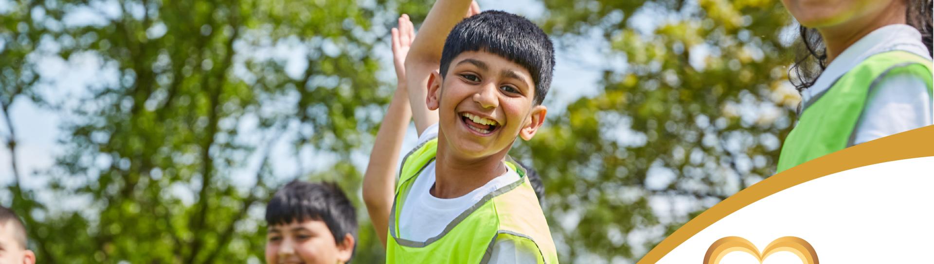 Child smiling at the camera