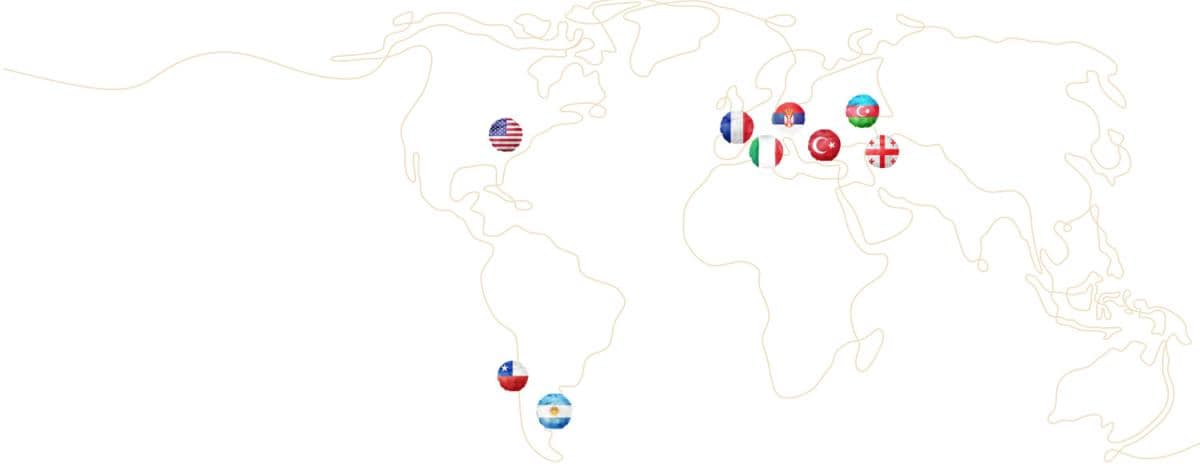 Mapa pochodzenia orzechów laskowych na świecie