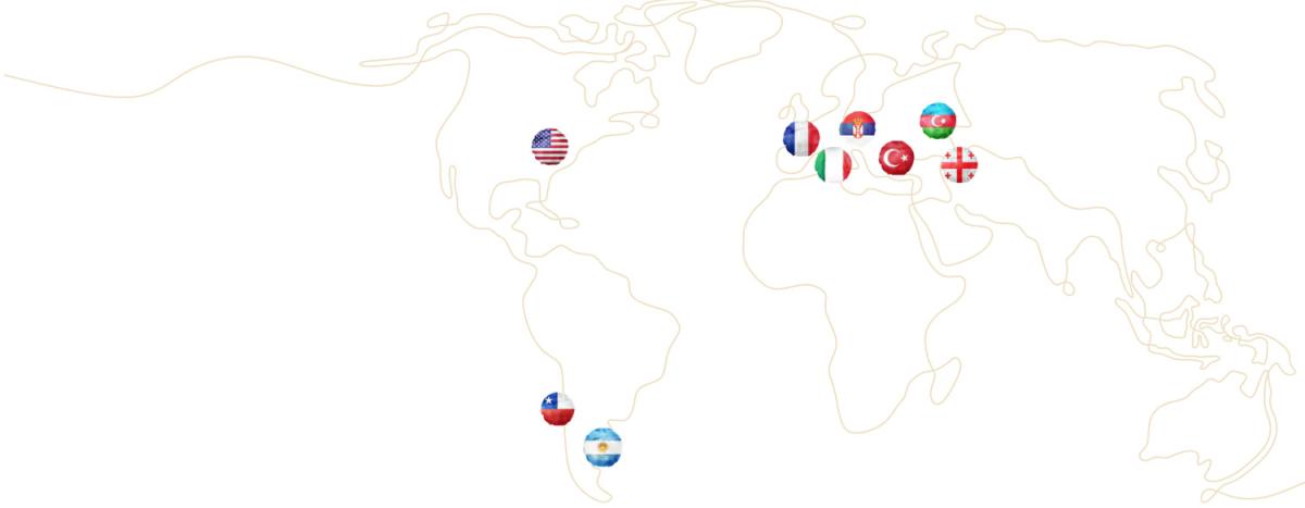 Mapa pochodzenia orzechów laskowych na świecie